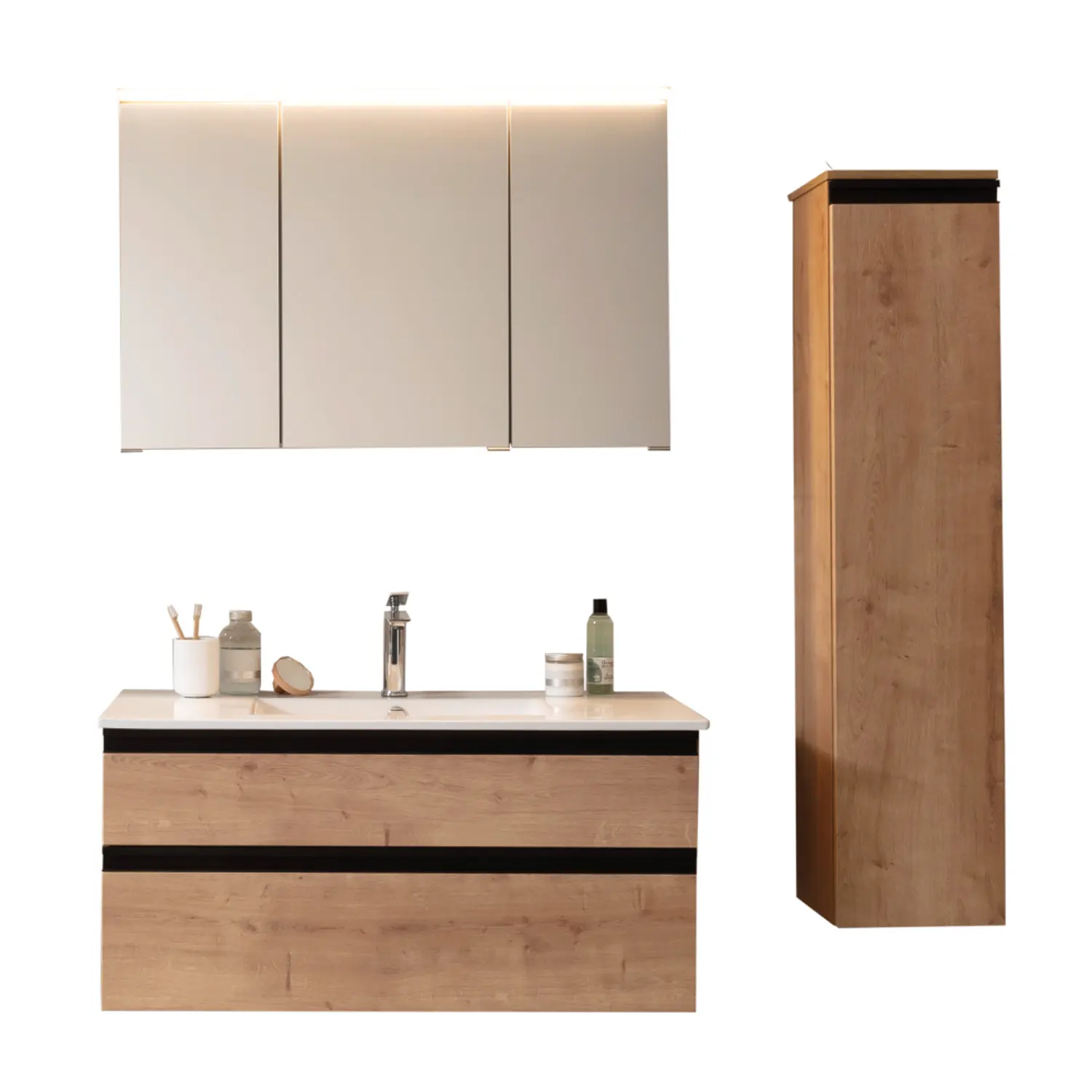 Schöner Wohnen Badmöbel Set Stockholm rechts 4031164003220
