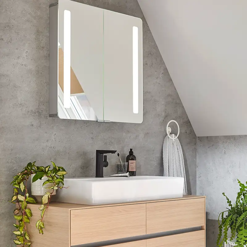 HSK RenoDeco Duschrückwand Feinstein Aschgrau