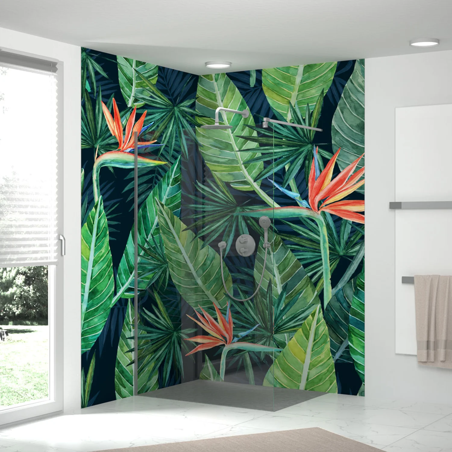 HSK RenoDeco Fotodruck Duschrückwand Jungle 70