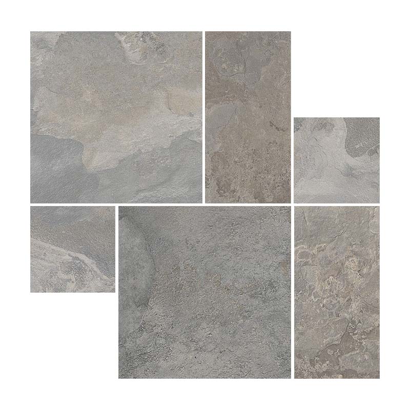 Römischer Verband Schieferoptik Slate Grey A