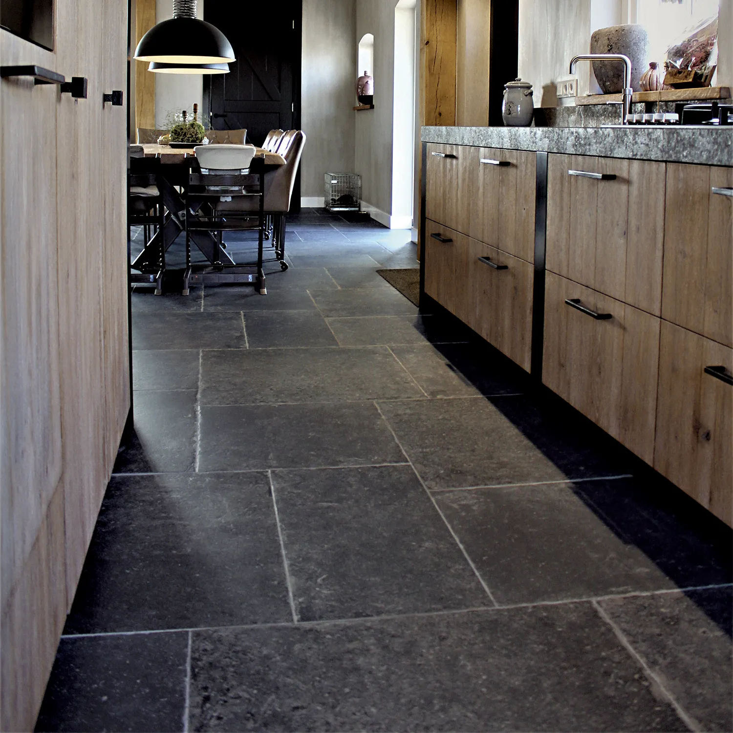 Rustikale Steinoptik Fliese Stone Pit Thunder 40 x 80 cm