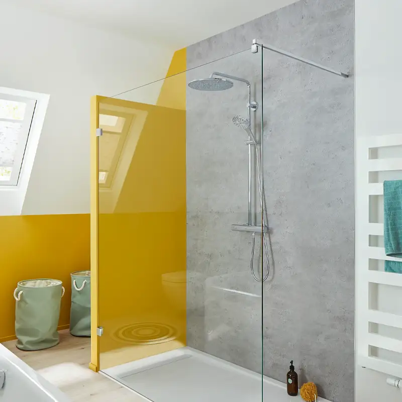HSK RenoDeco Duschrückwand Feinstein Aschgrau