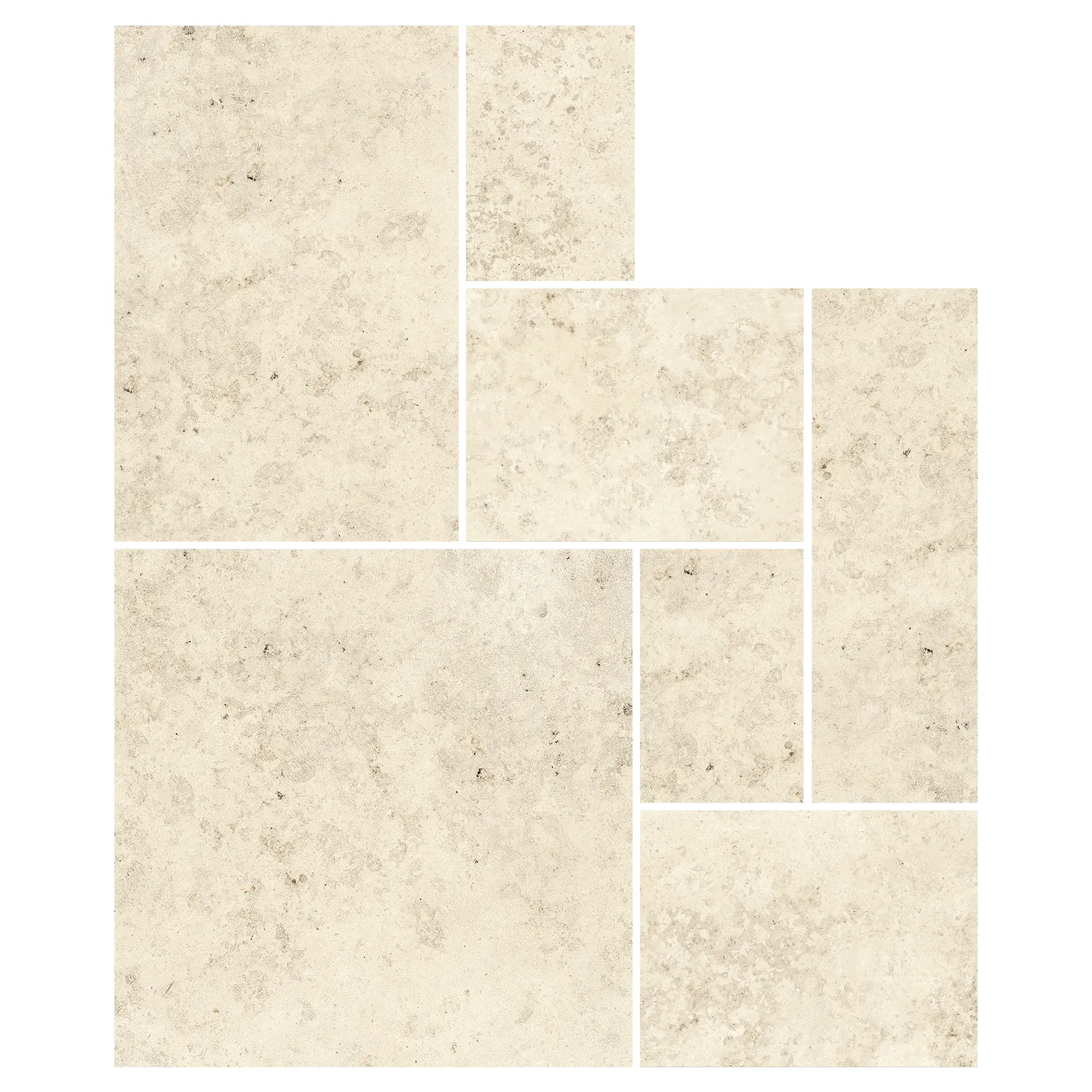 Fliesen Jurassic Fossil Crema 3D Multisize Package