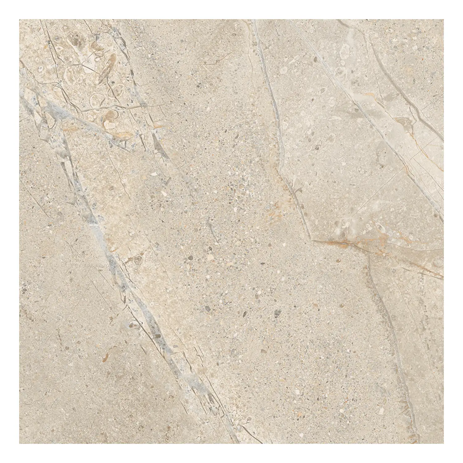 Steinoptik Fliese Crust Beige 60 x 60 cm
