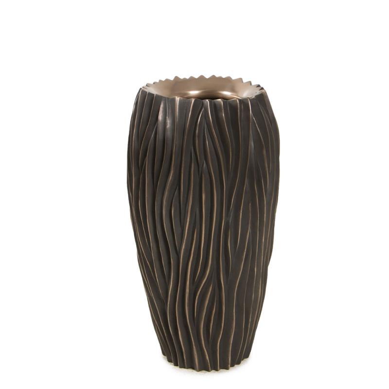 Pflanzkübel fleur ami River Ø 38 cm H 70 cm antik bronze FL21038