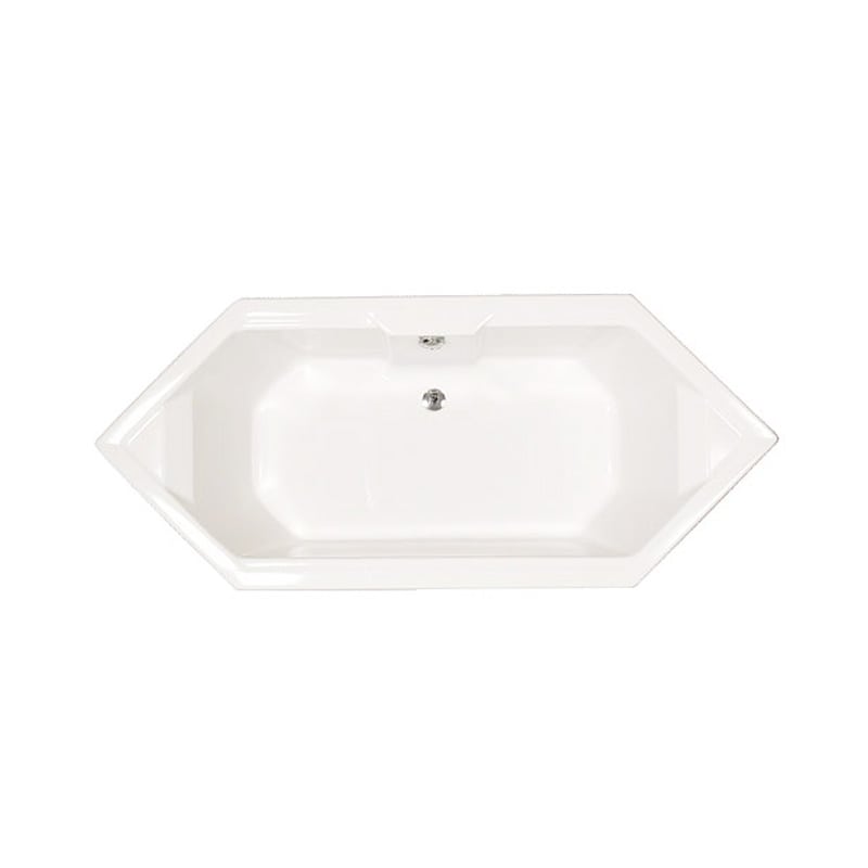 Caribia Calypso Sechseck-Badewanne 200 x 86 x 45,5 cm