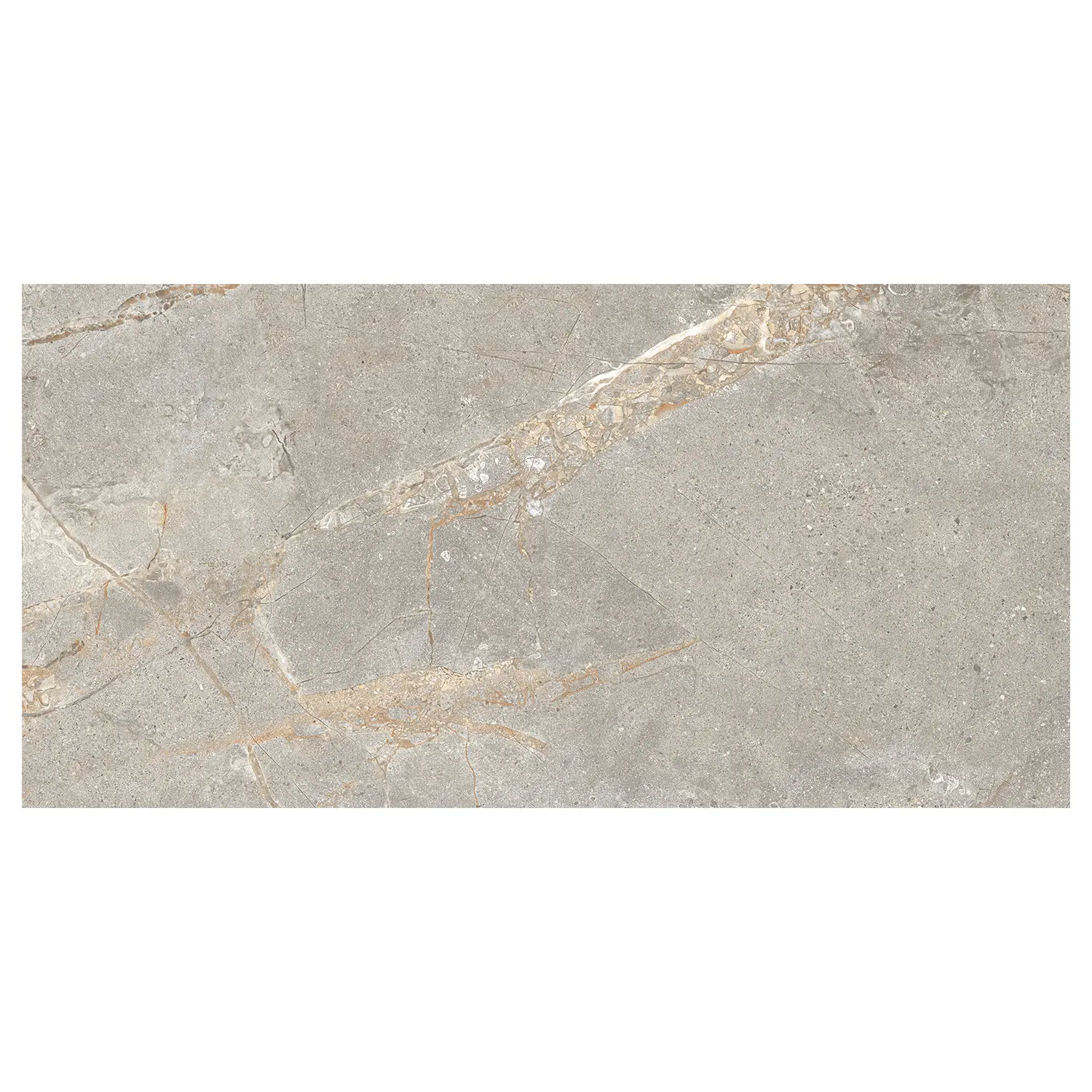 Steinoptik Fliese Crust Taupe 60 x 120 cm