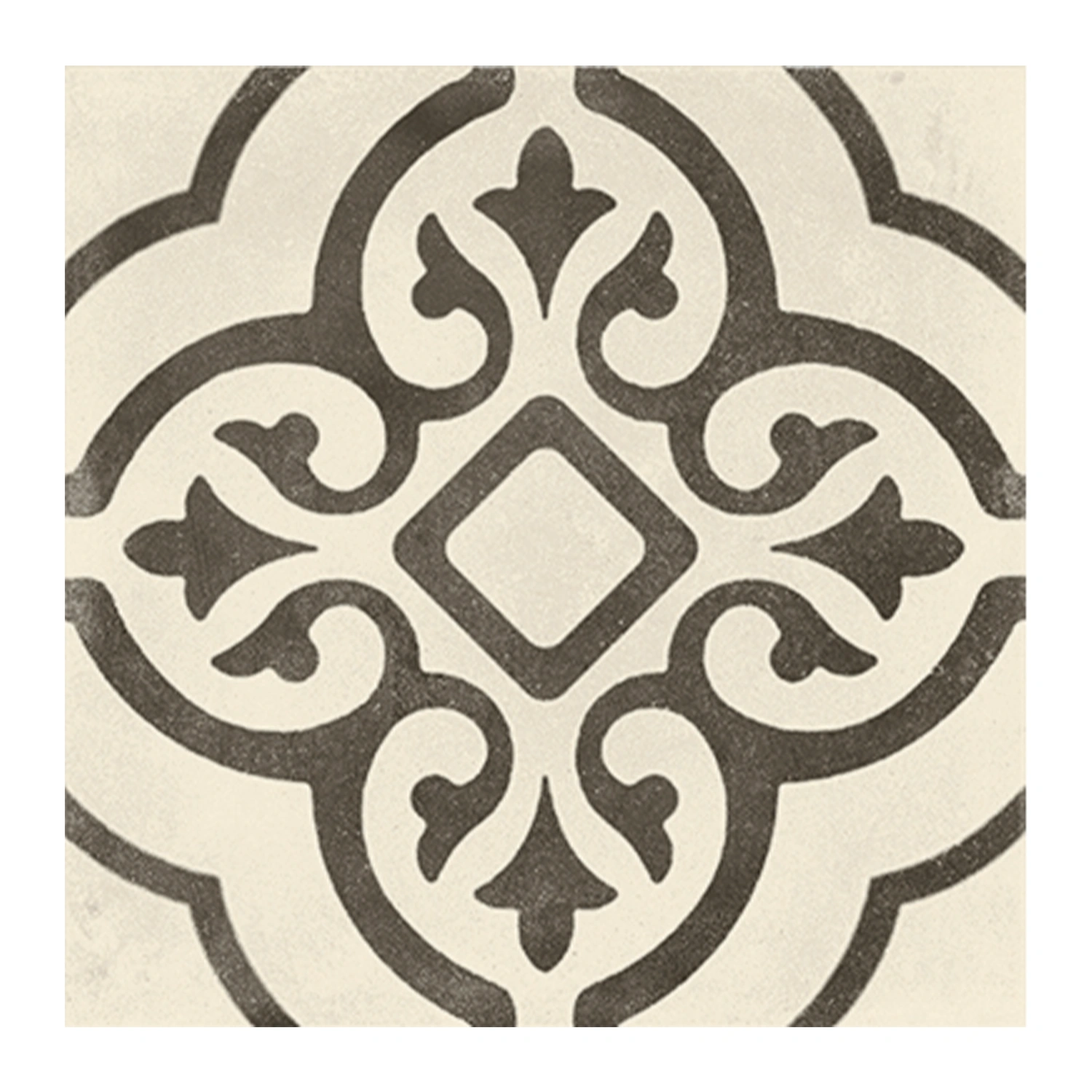 Jugendstil Fliese Design Evo Palazzo Ducale B&W Z 20 x 20 cm