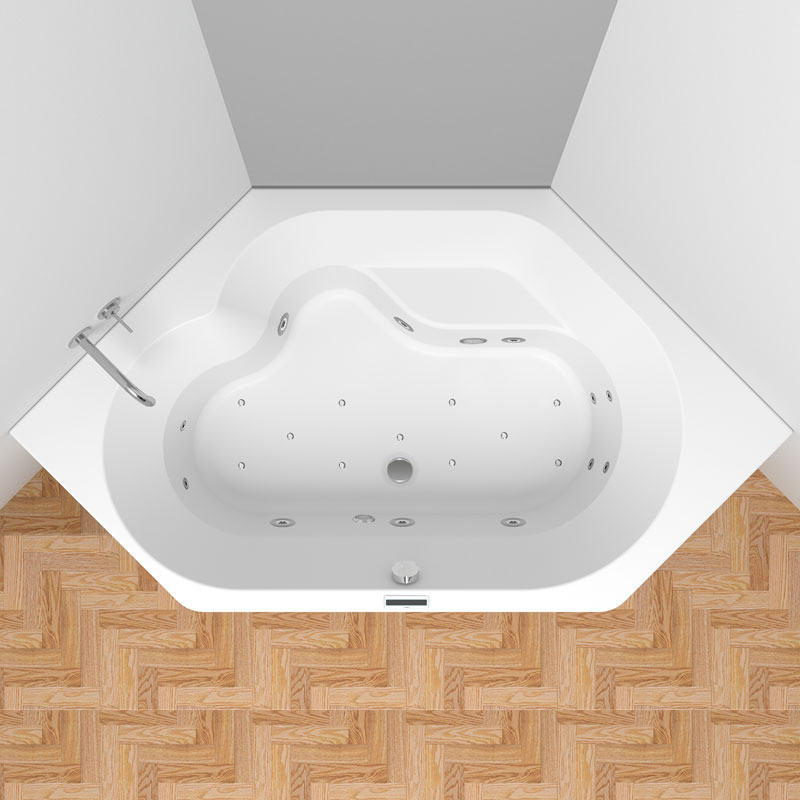 Riho Winnipeg Easypool 3.1 Badewanne 145 x145 Elektronisch