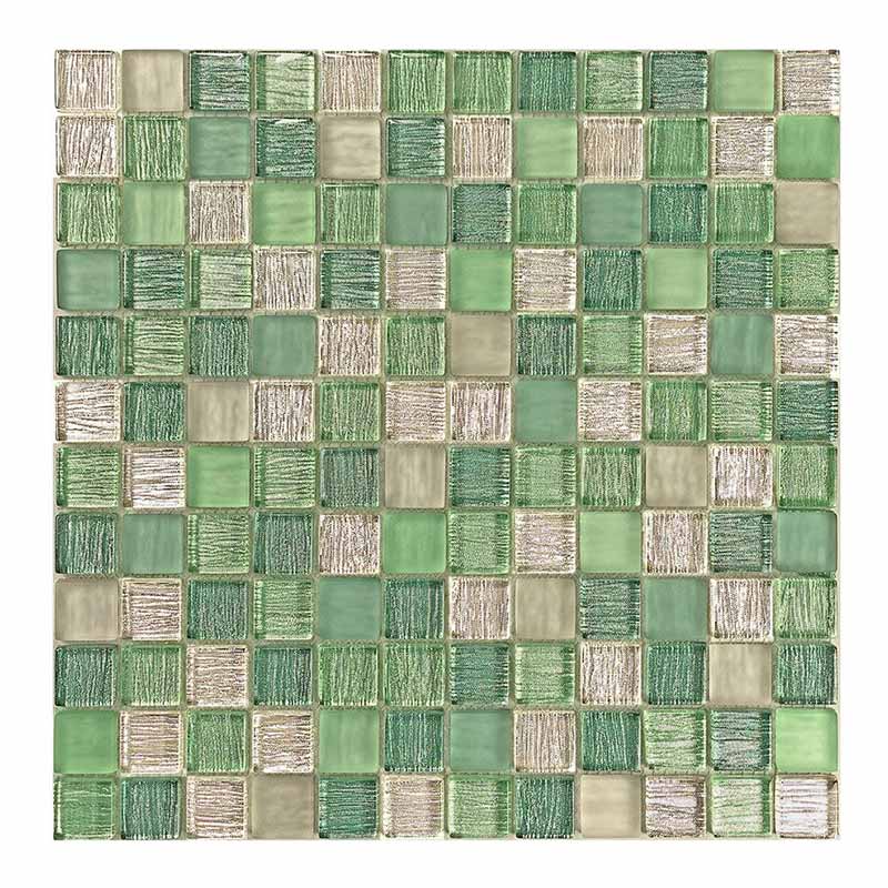 Lino-6 verde 2,3 x 2,3 cm Mosaikfliesen