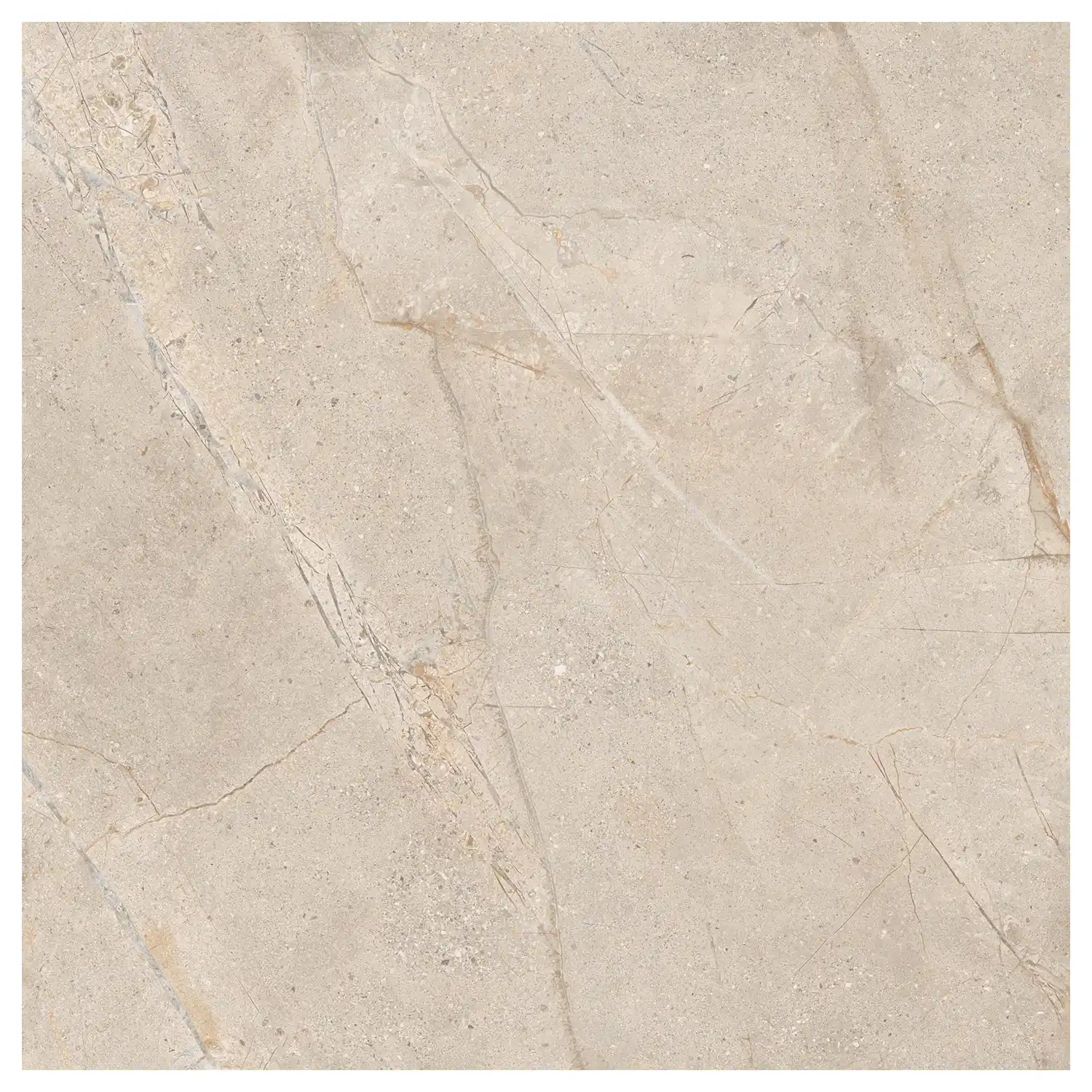 Steinoptik Fliese Crust Beige 120 x 120 cm