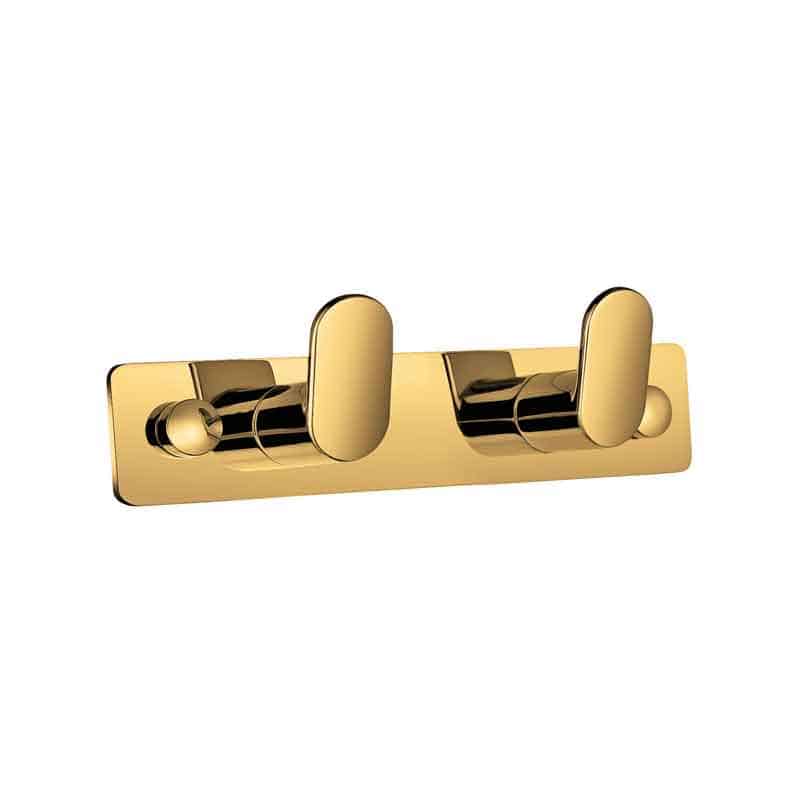 cenotes Universal Gold Handtuchhakenleiste 2 Haken oval