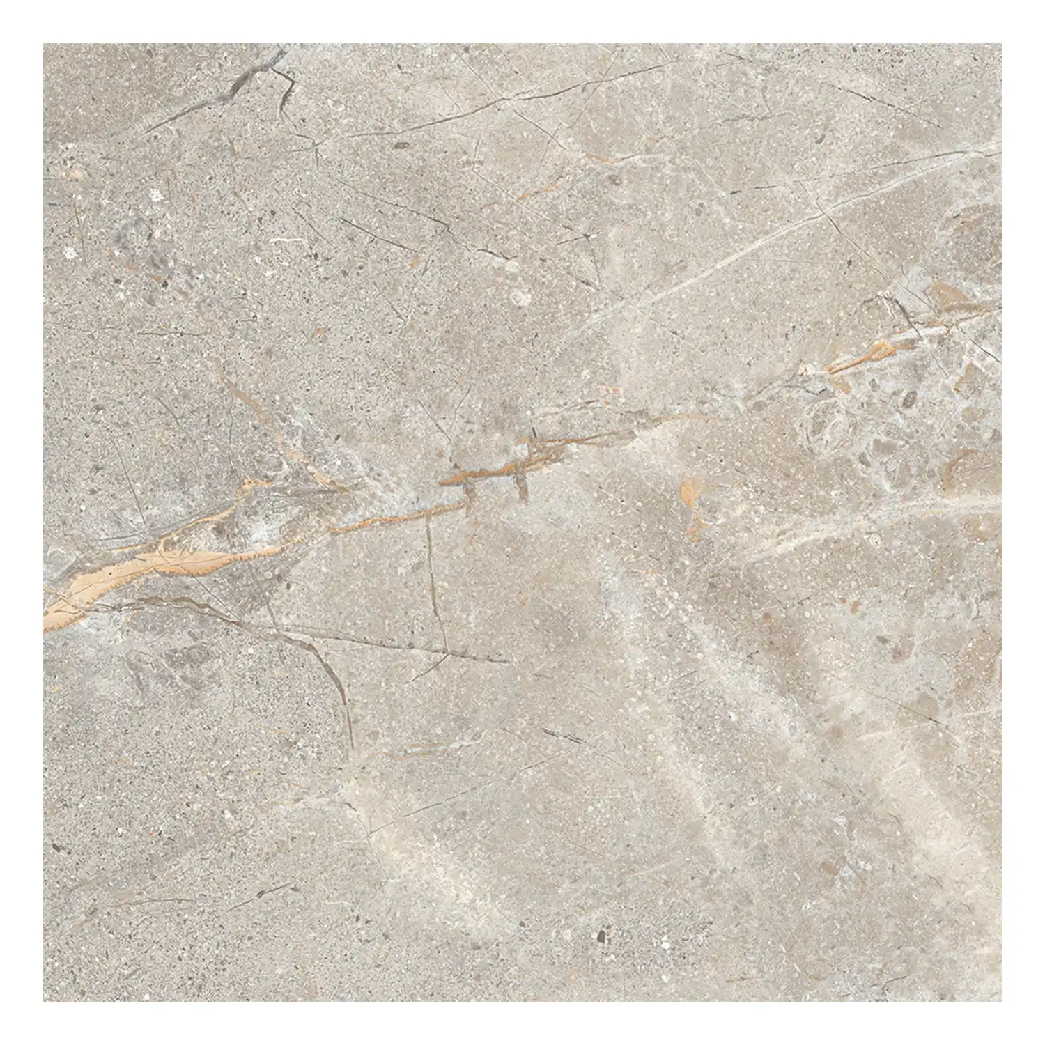 Steinoptik Fliese Crust Taupe R11 60 x 60 cm