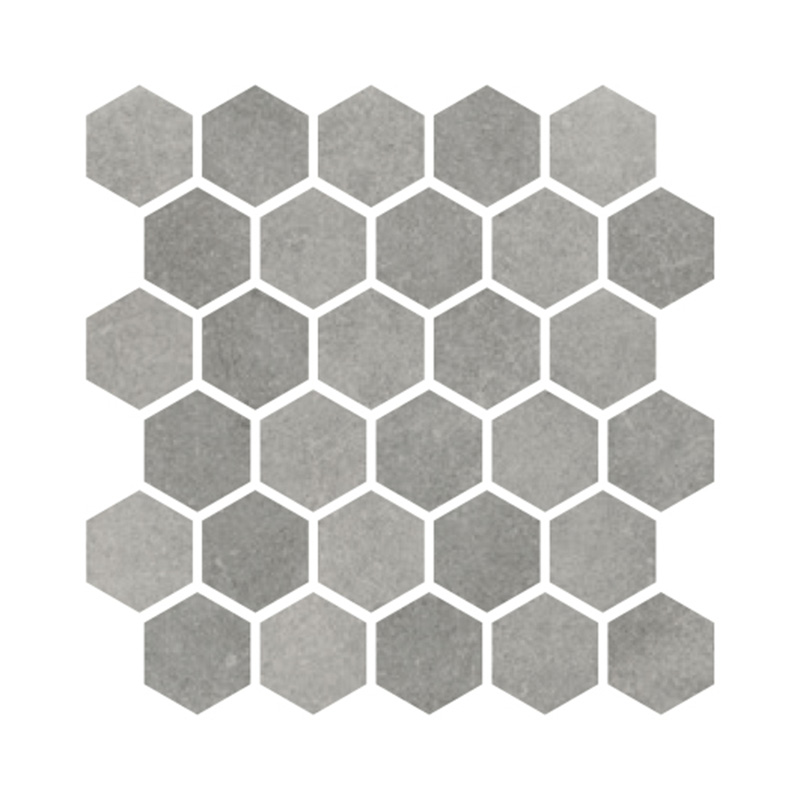 CIR Materia Prima Metropolitan Grey Mosaico Esagona Mosaikfliesen