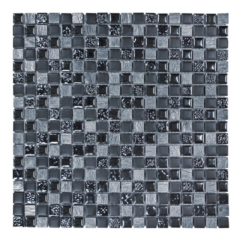 Bellino-1 nero anticato 1,5 x 1,5 cm Mosaikfliesen