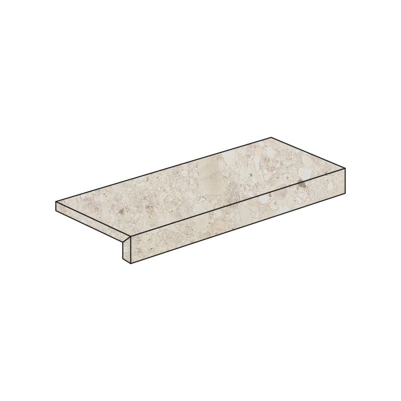 Cercom Ceppo di Gres Avorio R11 L-Element 15 x 60 x 5 cm