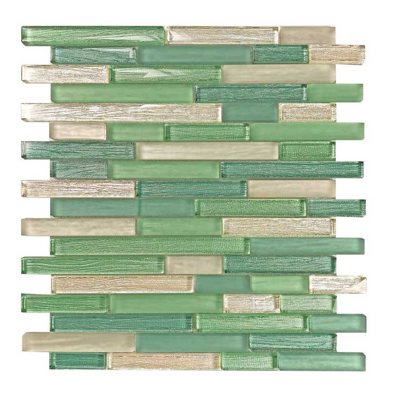 Brick Lino-6 verde 1,5 cm Muretto Brick Mosaikfliesen