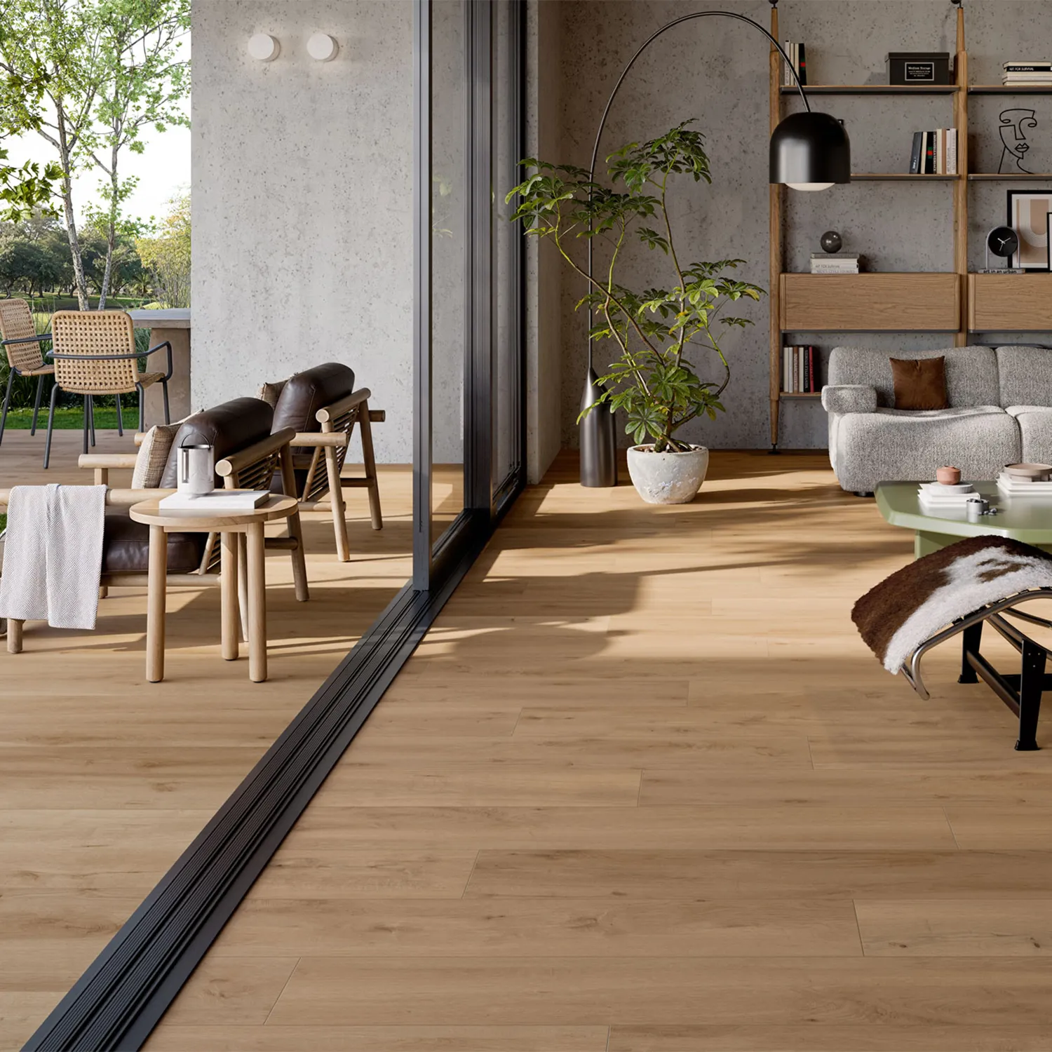 Holzoptik Fliese Oku Contemporary Blonde 24 x 150 cm