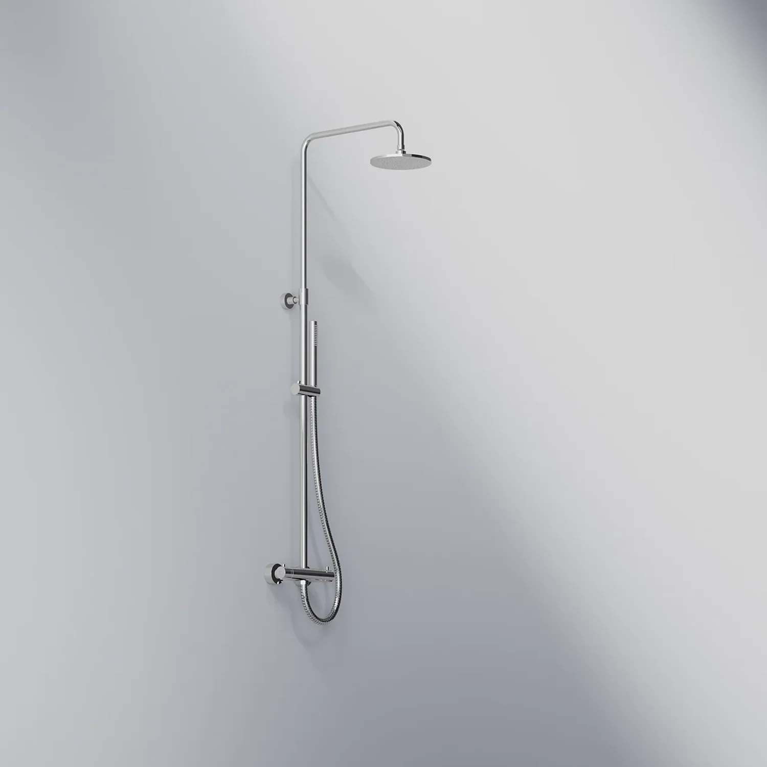 Steinberg Serie 100 Brauseset mit Thermostatarmatur | Chrom