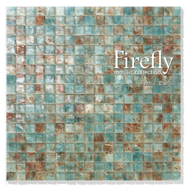 Sicis Firefly Antille Glasmosaik 15 x 15 mm