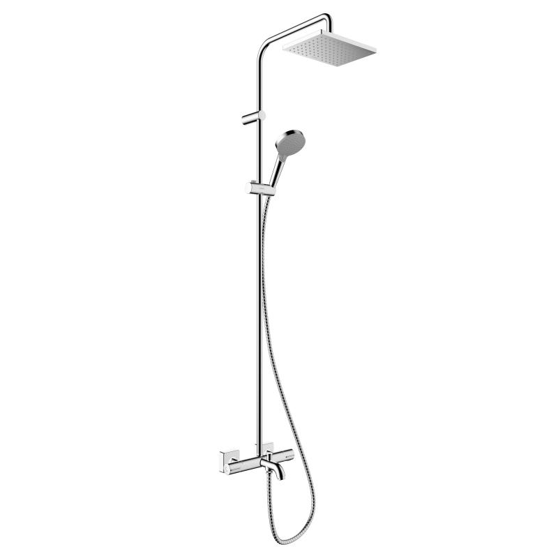 Hansgrohe Vernis Shape 230 1jet Showerpipe Wannenthermostat