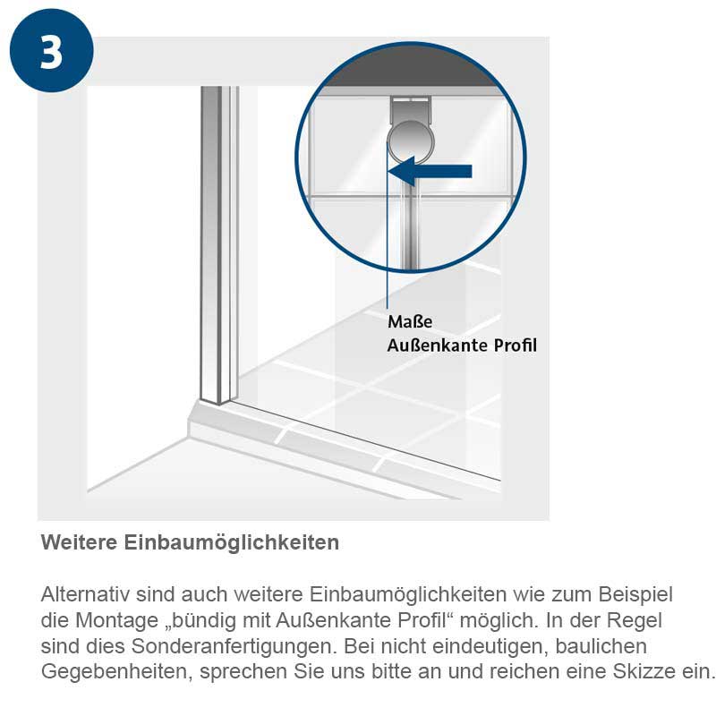HSK Favorit Schiebetür Eckeinstieg 80 x 80 cm