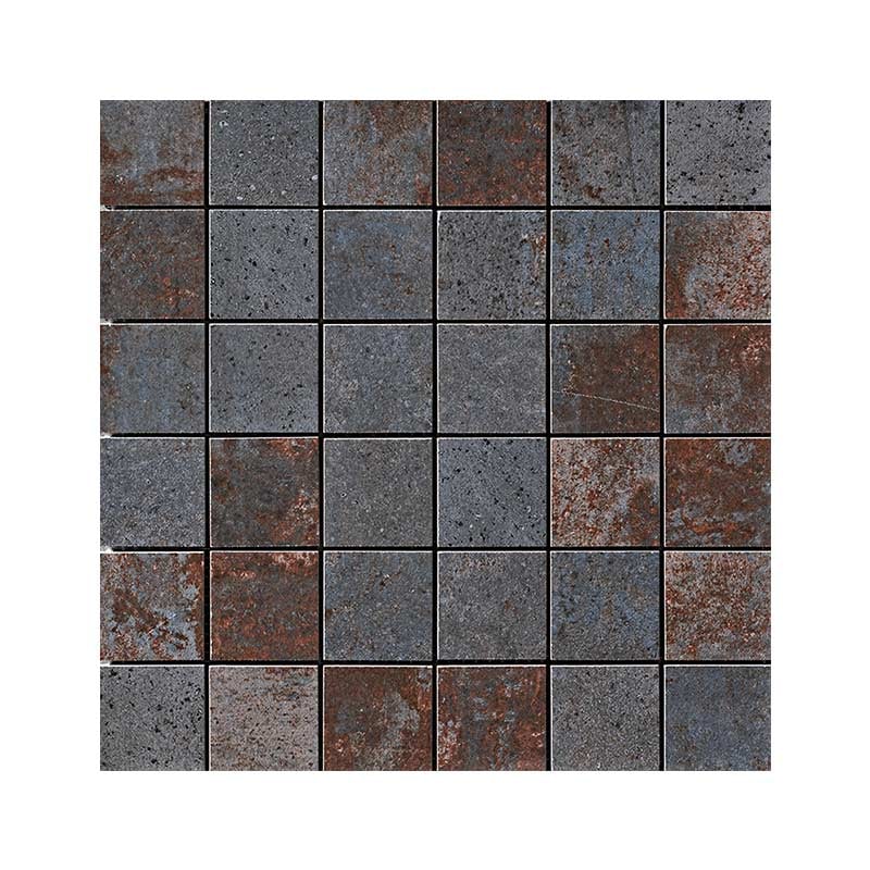 Serenissima Costruire Metallo Nero 5 x 5 cm Mosaikfliesen