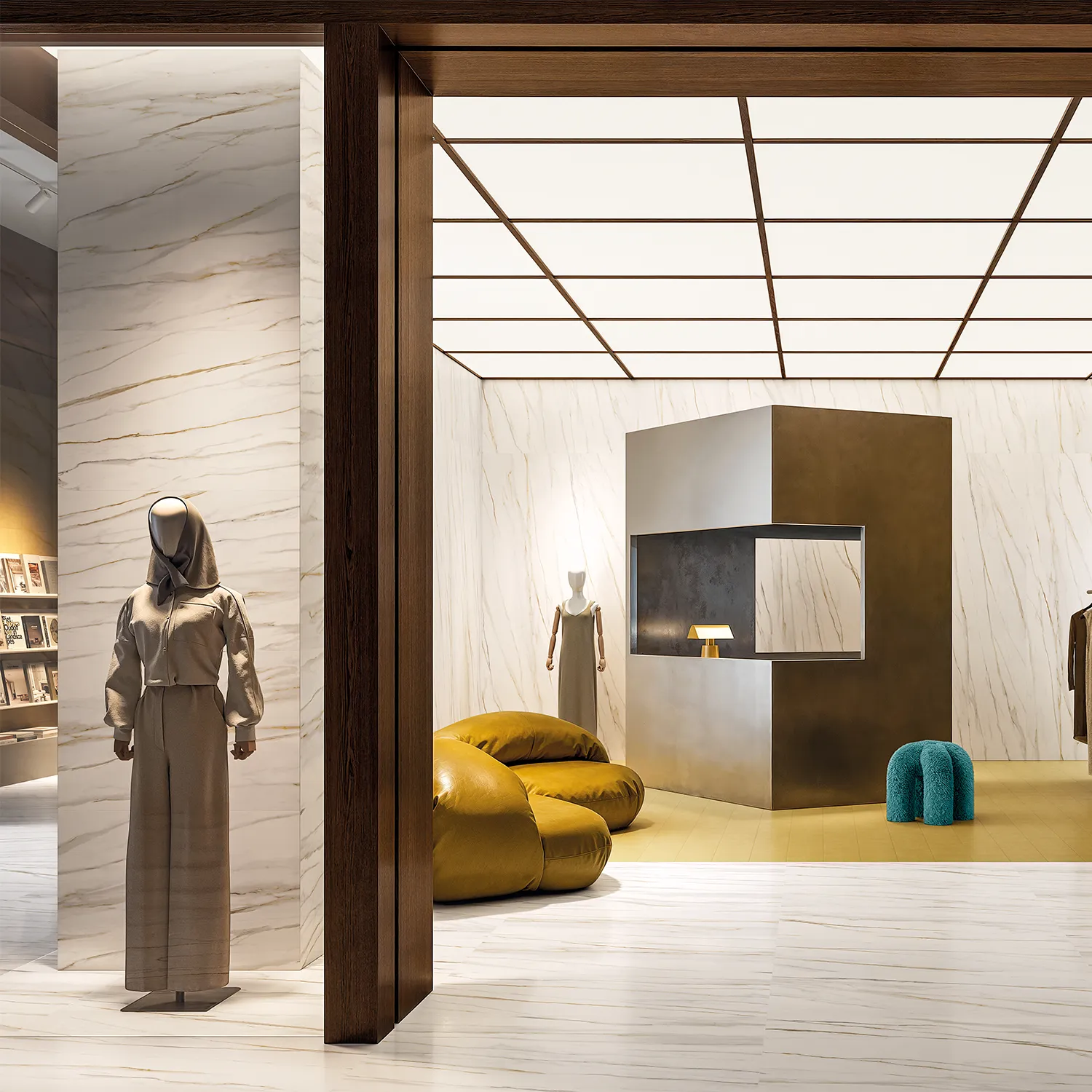 Marmoroptik Fliese Fiorentino Silk 120 x 120 cm