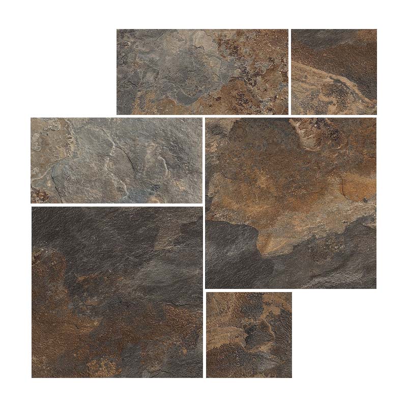 Römischer Verband Schieferoptik Slate Natural C