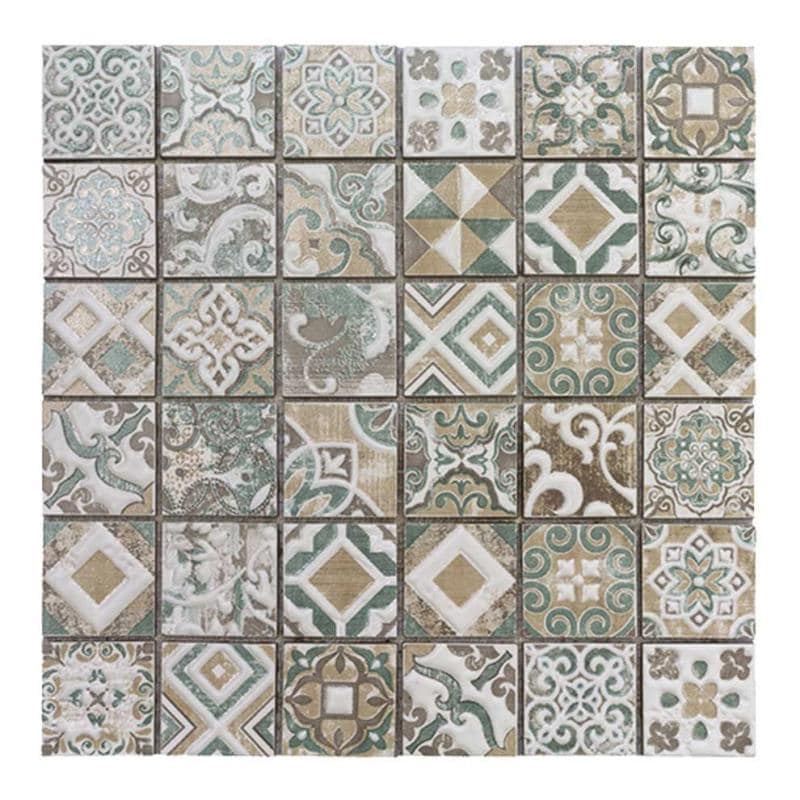 Casa Patchwork-6 beige 5 x 5 cm Mosaikfliesen