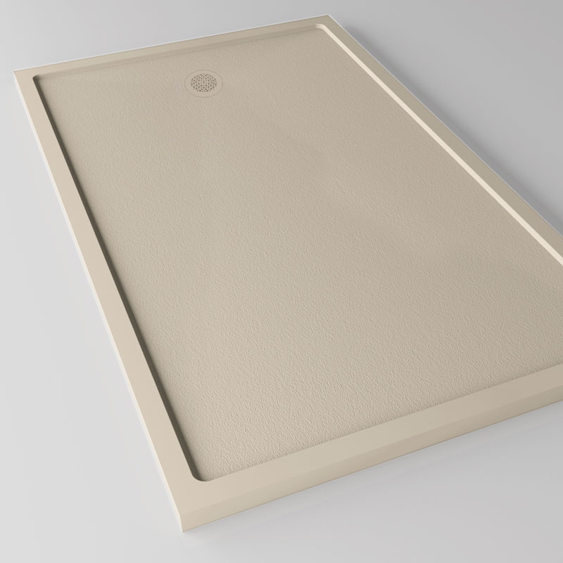 Hidrobox Quadro Kromat Duschfläche 100 cm x 140 cm Beige