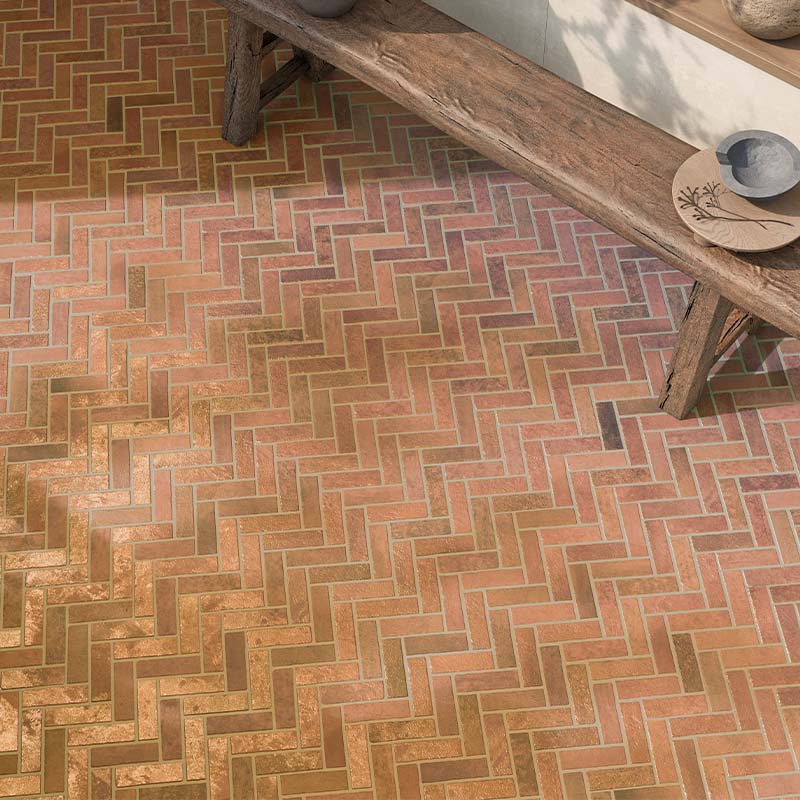 Fischgrät Fliese Modul Imbra Cotto 40 x 60 cm Fischgrät Fliese Modul Imbra Cotto 40 x 60 cm