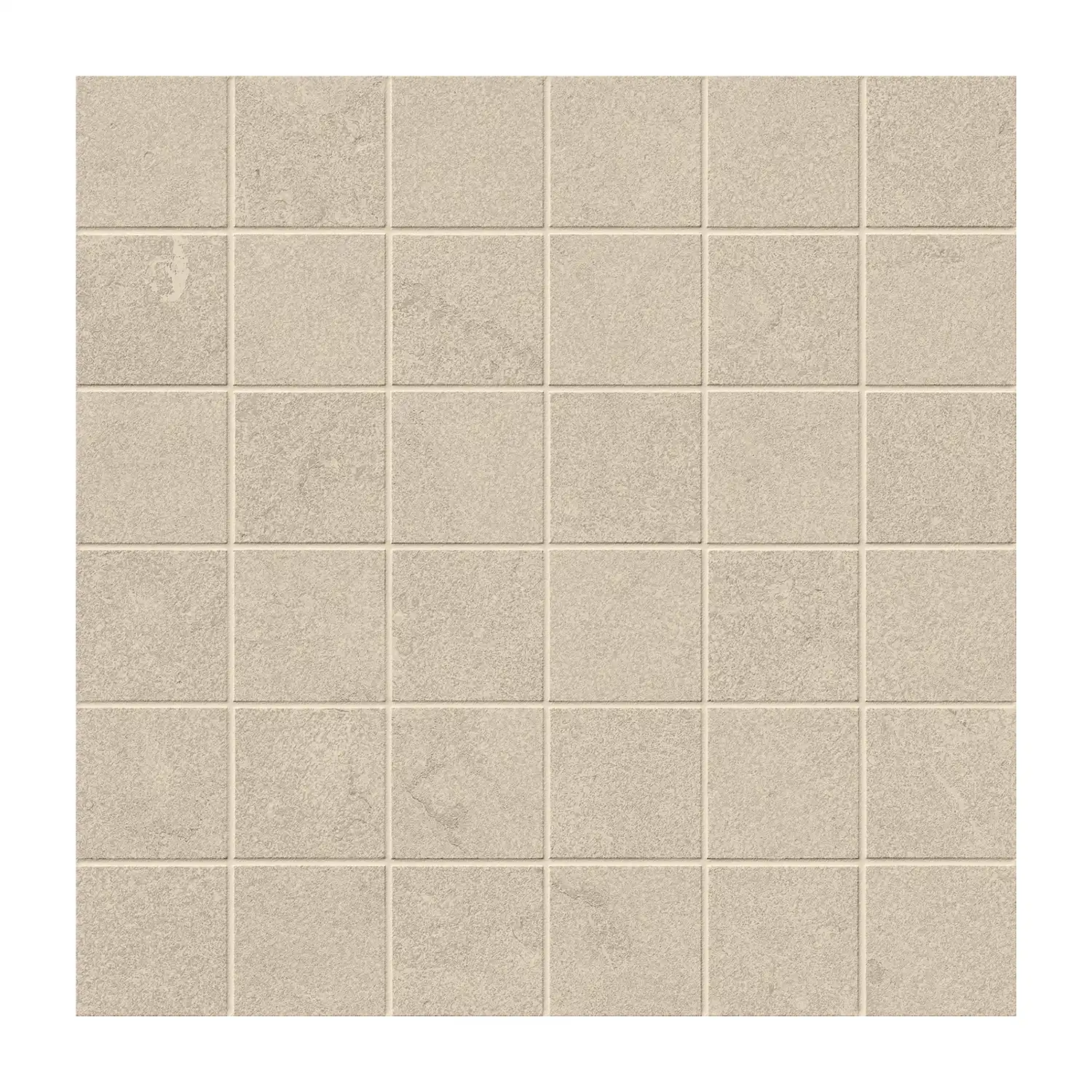 Steinoptik Mosaikfliesen Portland Sabbia 5 x 5 cm