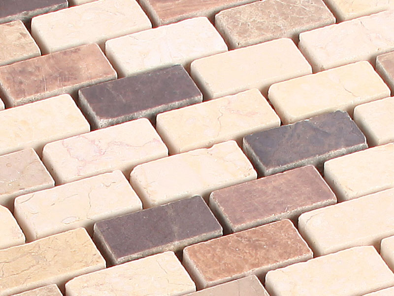 Marmor Mosaik Small Brick Moses 1,5 x 3 cm poliert