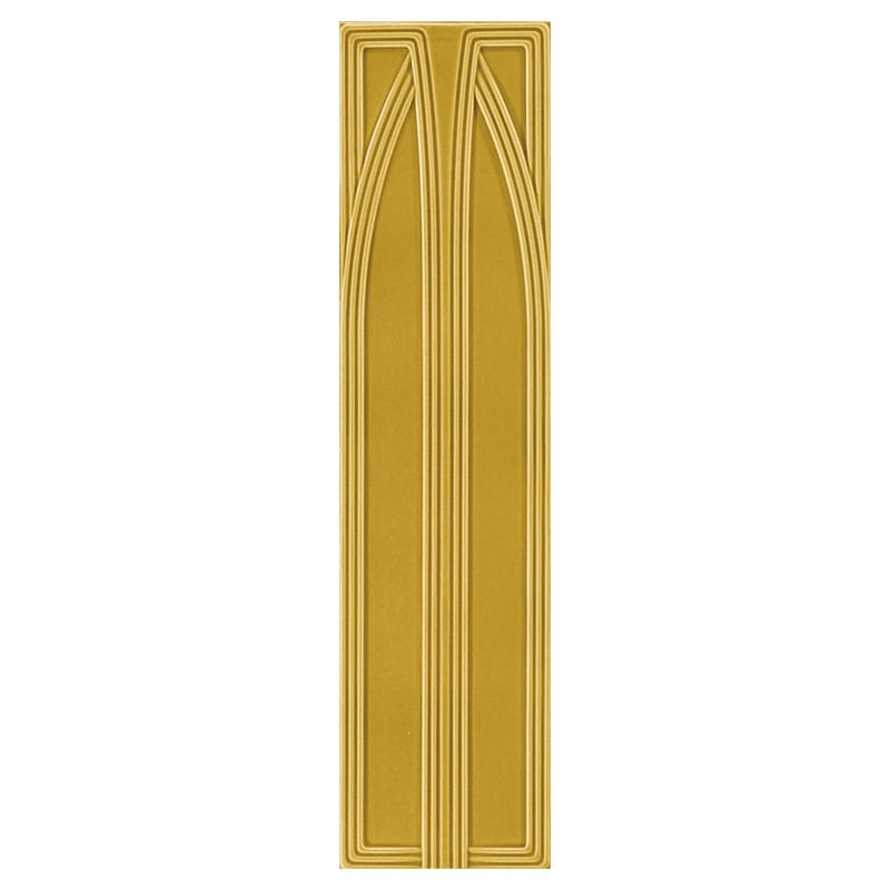 Grazia Epoque Belvedere Mustard Craquele 20 x 80 cm Wandfliese