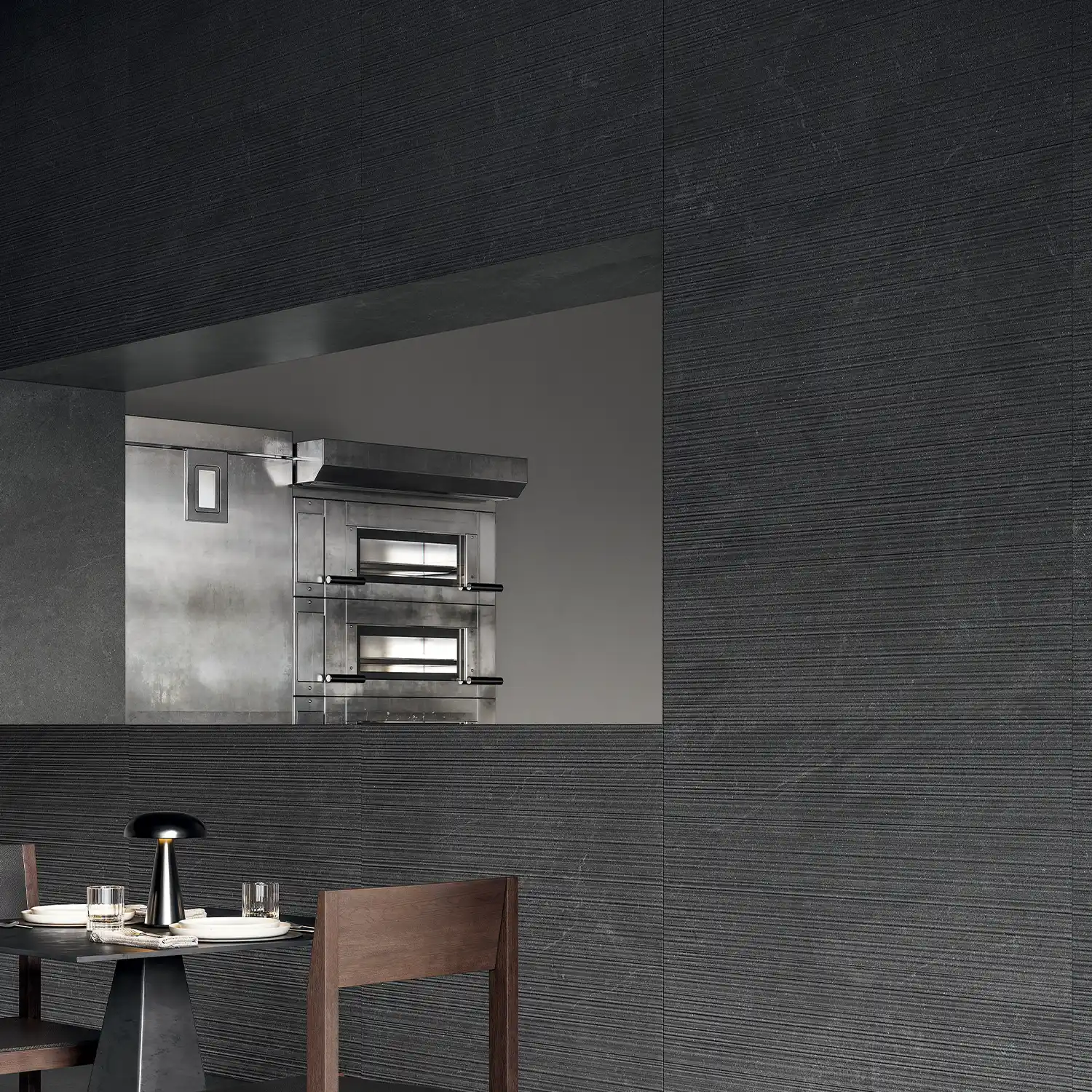 Steinoptik Dekor Natural Dark Stripe 60 x 120 cm