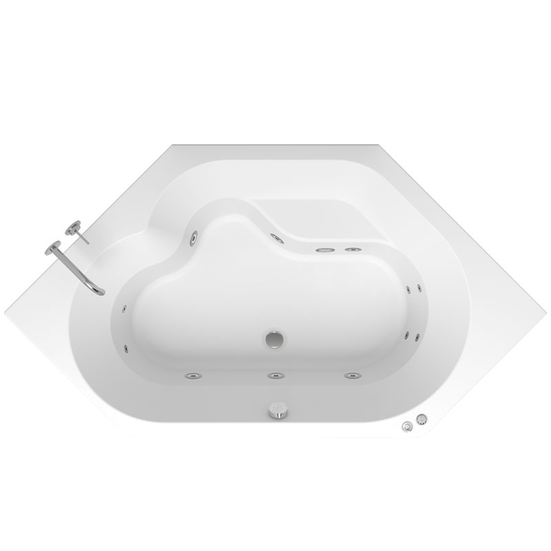 Riho Winnipeg Easypool 3.1 Badewanne 145 x145 cm Pneumatisch
