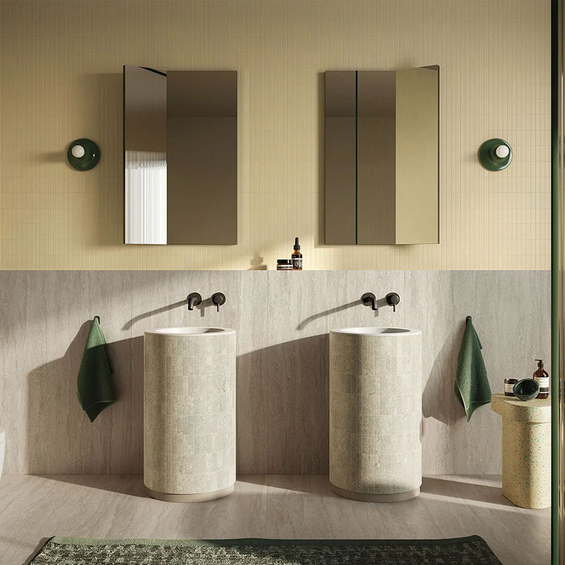 Travertin Fliese Dorset Tortora Vein Cut 80 x 160 cm