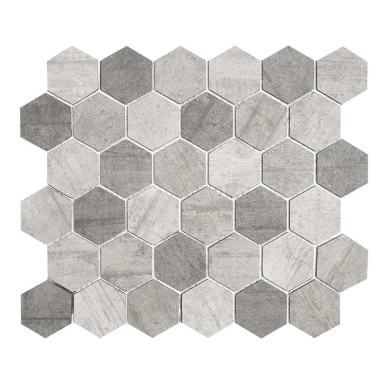 Mosaico Esagona-1 antr/bianco/grigio Mosaikfliesen