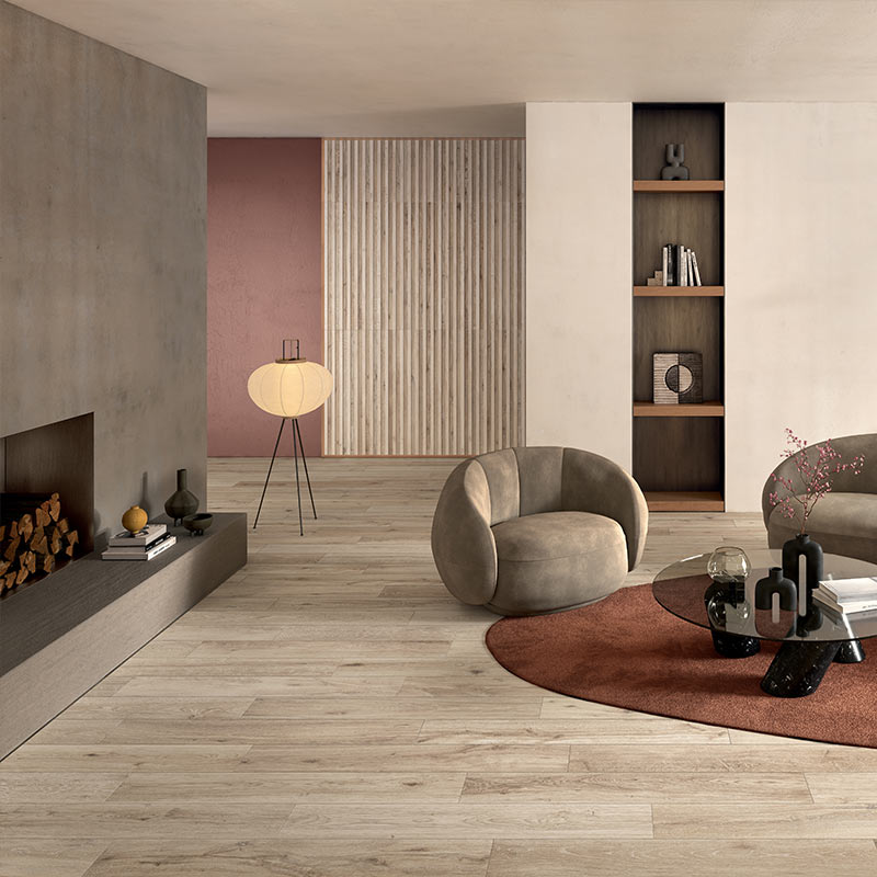 Lea Ceramiche Bio Attitude Almond 30 x 120 cm Bodenfliese