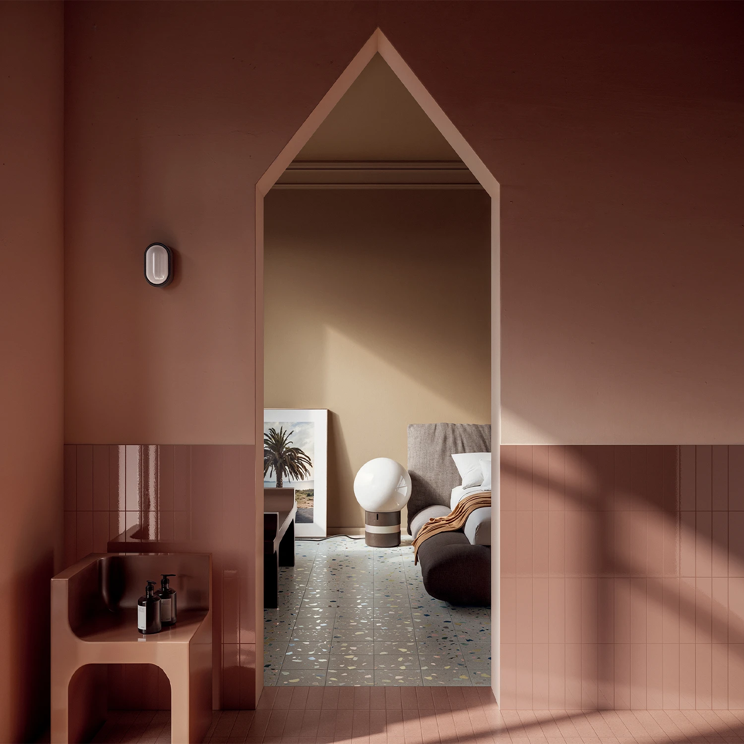 Fliese CIR Forever Color High Gloss Pink 6 x 25 cm