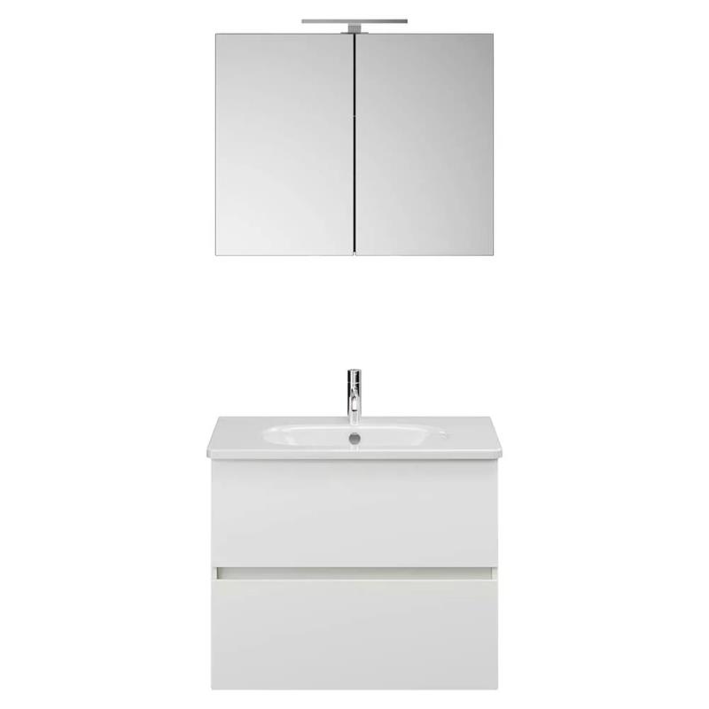 Burgbad Rocio Badmöbel Set 80 cm mit Spiegelschrank