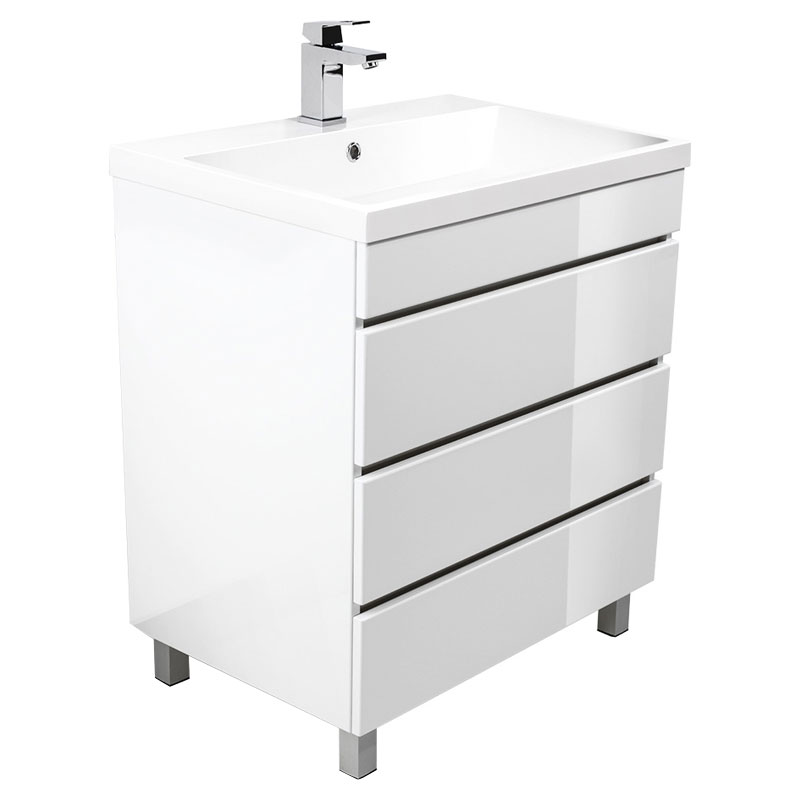 KWIQQ Base Waschtischunterschrank mit Waschtisch 70 cm