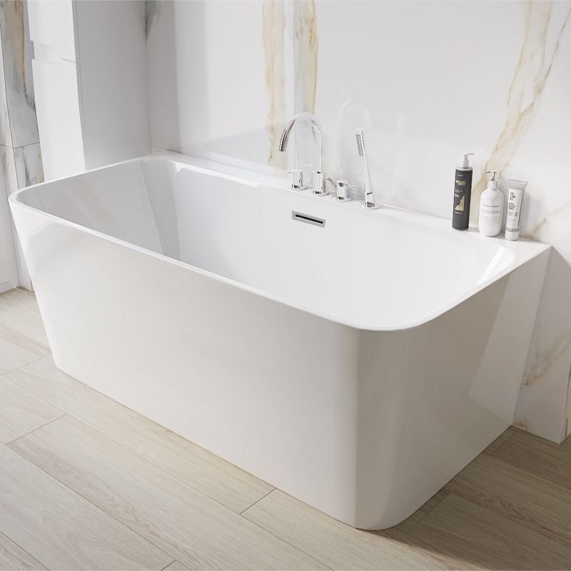 cenotes cubic back 2 wall Badewanne 150 x 80 cm