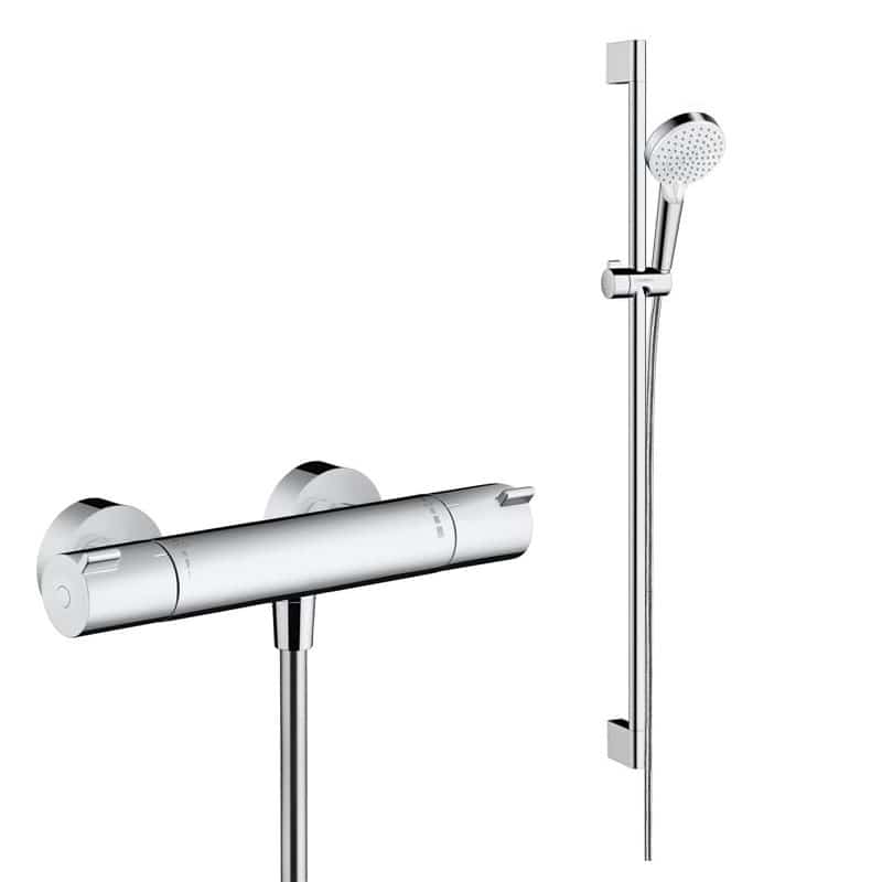 Hansgrohe Ecostat 1001 CL Combi mit Crometta Vario 90 cm