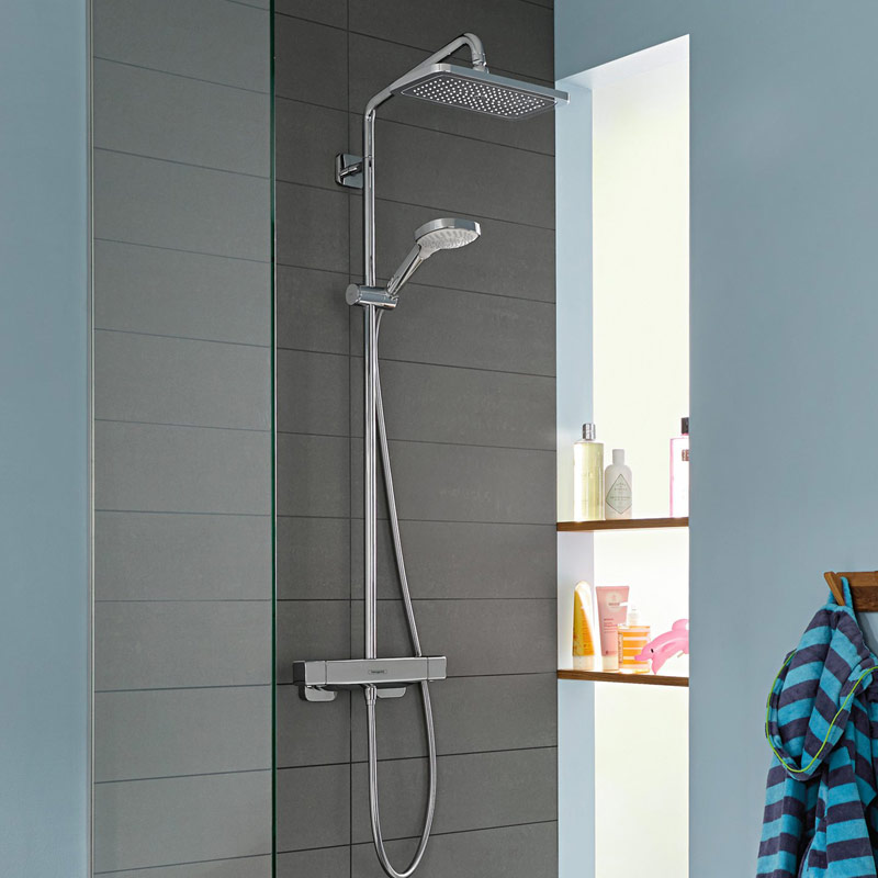 Hansgrohe Croma E 280 1jet Showerpipe mit Thermostat