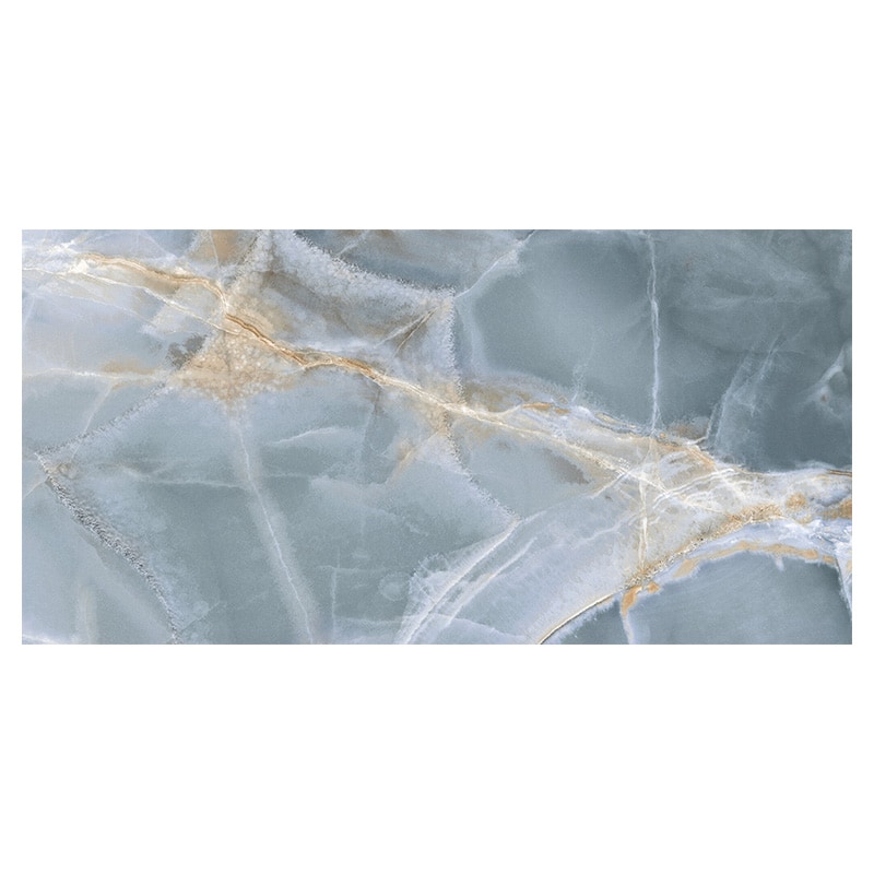 Marmoroptik Fliese Mystica Navy 60 x 120 cm Poliert
