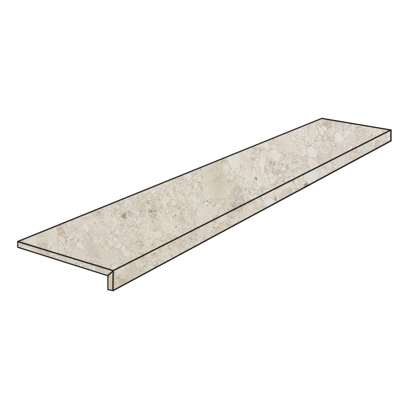 Cercom Ceppo di Gres Avorio Costa Retta 30 x 120 x 3,3 cm Stufenplatte