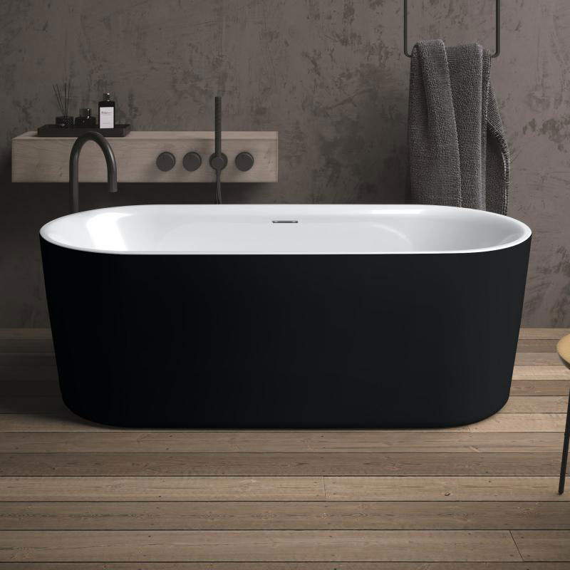 Riho Modesty Whirlpool Badewanne freistehend Sparkle