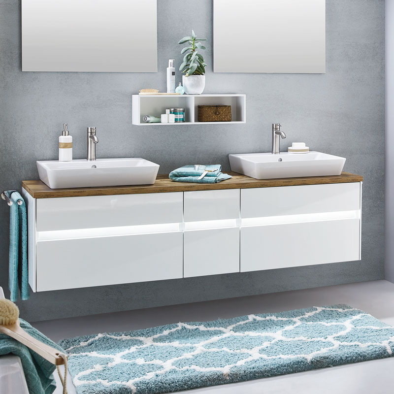 Laguna Easy Line Pronto Doppel-Waschtischunterschrank